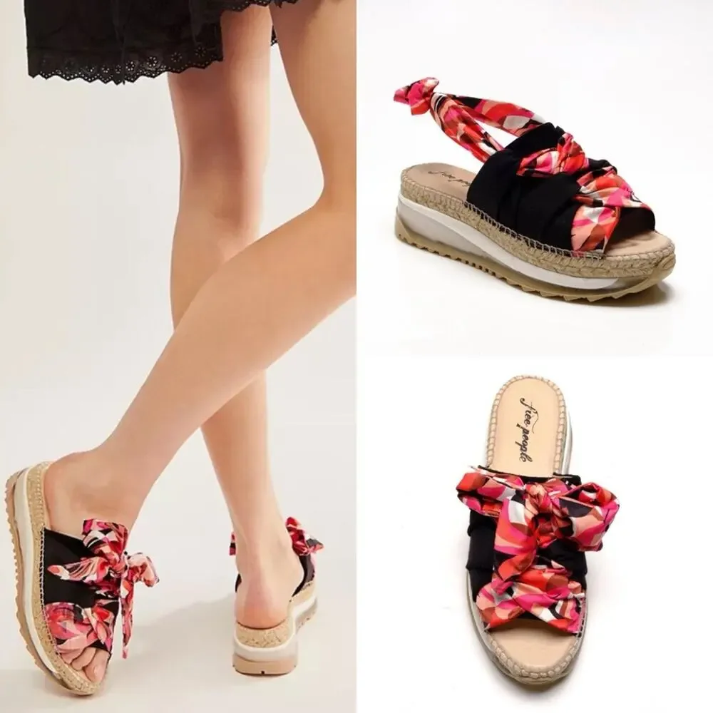 FREE PEOPLE Multi Color Watermelon Chapmin Sport Sandal‎